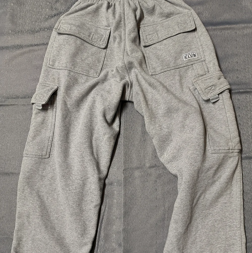 Men's Gray Cargo Jogger Pants - Picture 2 of 6